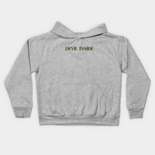 Devil Inside, green Kids Hoodie